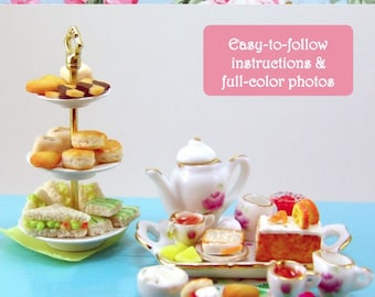 Miniature Food Tutorial - Dollhouse Miniature Tea Party Foods - DIY Mini Sweets Polymer Clay Tutorial