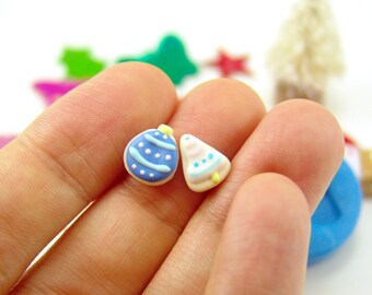Polymer Clay Mold // Flexible Silicone Dollhouse Cookie Mold // Christmas Ornament and Bell for 1:12 Scale and Food Jewelry Projects
