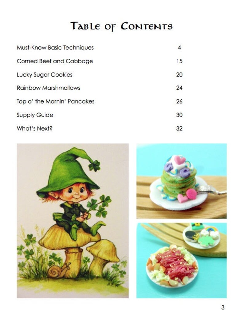 Miniature Tutorial // How to Sculpt St. Patrick's Day Miniature Foods ...