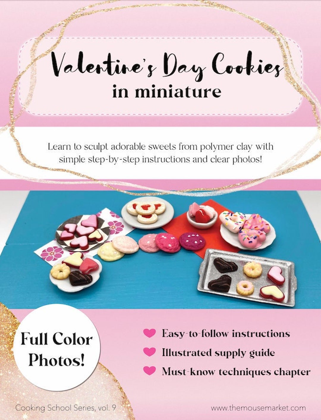 Miniature Tutorial / How to Sculpt Miniature Valentine's Day Cookies ...