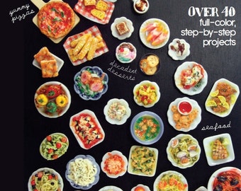 Miniatuurvoedsel polymeerklei zelfstudie - hoe je miniatuur Italiaans eten maakt van polymeerklei (e-boek poppenhuis, zelfstudie voedselsieraden)