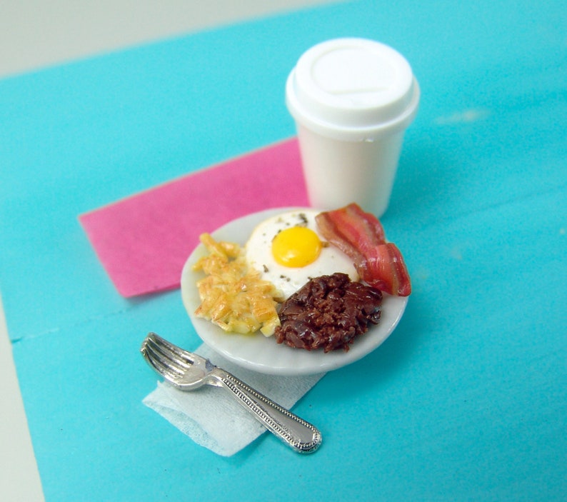 /'Breakfast /' Sign Miniature DOLLHOUSE 1:12 scale
