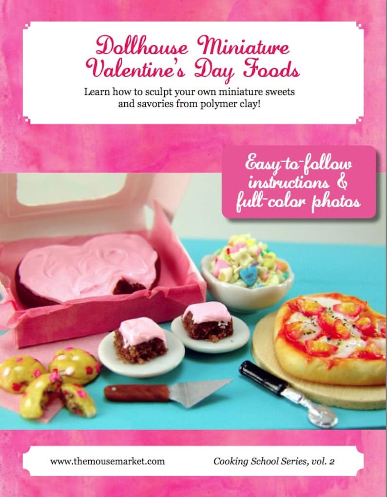 Miniature Tutorial - How to Sculpt Miniature Valentine's Day Foods From ...