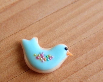 Flexible Silicone Mold // Dollhouse Bird-Shaped Cookie Mold Choose 1/12 or  1/6 Scale // Craft Supply