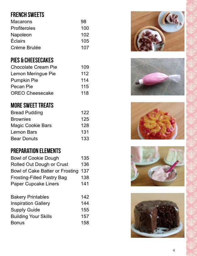 Miniature Food Tutorial // PDF How to Sculpt Miniature Bakery Treats ...