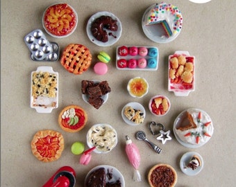 Miniature Tutorials - BOXED SET B How to Sculpt Miniature Foods and Dollhouse Sweets  -  Five Tutorial eBooks