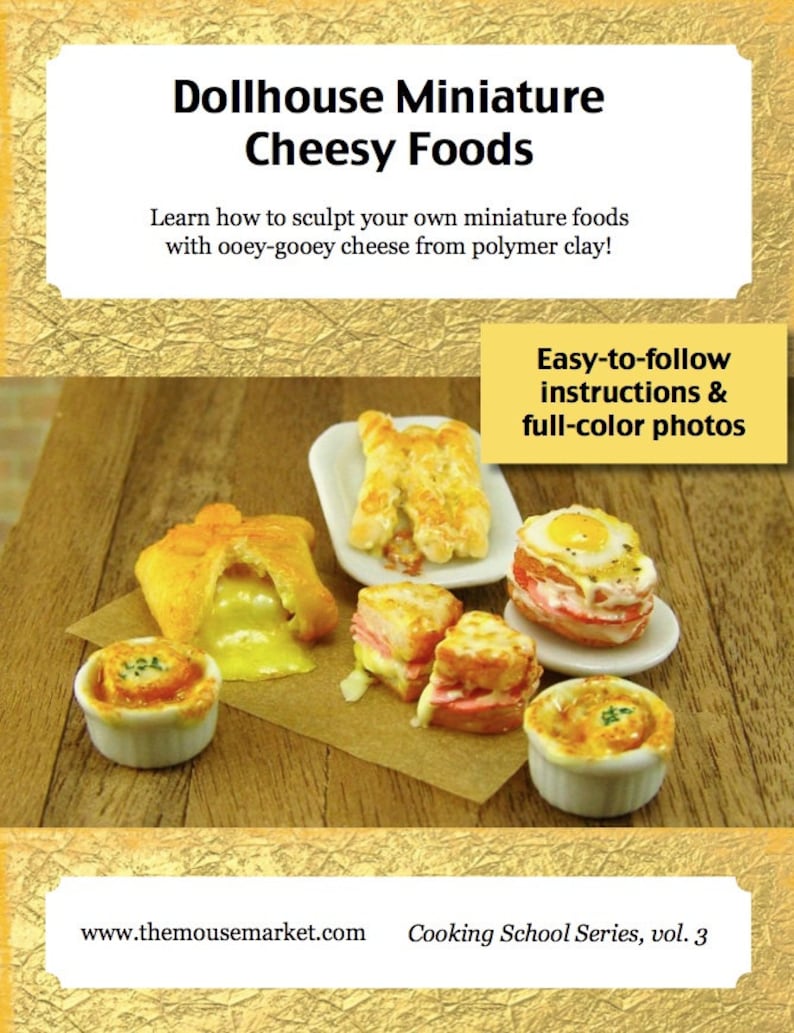Miniature Tutorial - How to Sculpt Miniature Cheesy Foods From Polymer ...