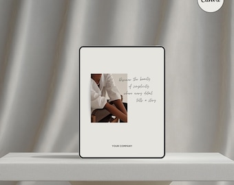 Aesthetic CANVA iPad Mockup, Digital Product Mockups, iPad Mockup, Tablet Mockup, Minimal Aesthetic