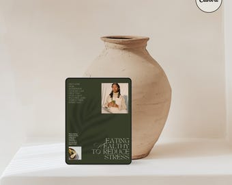 Elegant Canva iPad-model, digitaal productdisplay (digitale download)