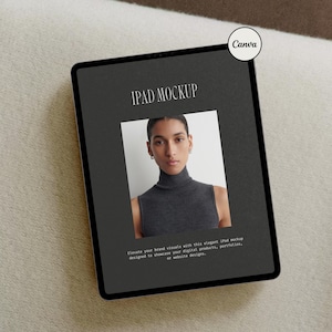 Aesthetic CANVA iPad Mockup, Digital Product Mockups, iPad Mockup, Tablet Mockup, Minimal Aesthetic