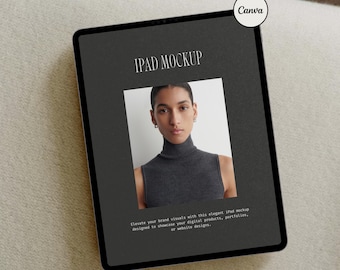 Aesthetic CANVA iPad Mockup, Digital Product Mockups, iPad Mockup, Tablet Mockup, Minimal Aesthetic