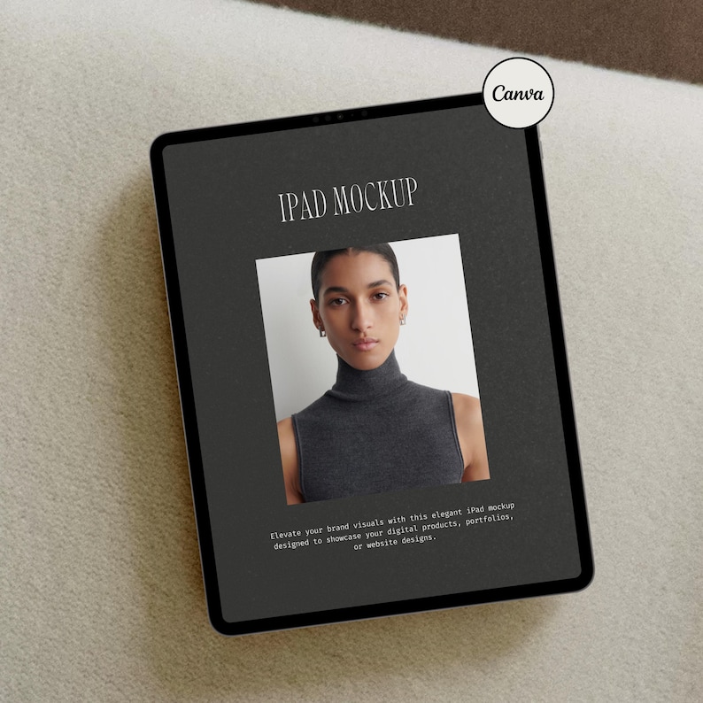 Aesthetic CANVA iPad Mockup, Digital Product Mockups, iPad Mockup, Tablet Mockup, Minimal Aesthetic