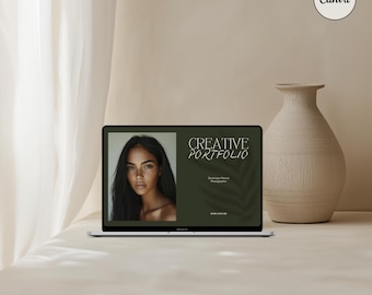 Aesthetic CANVA MacBook Mockup, Digital Product Mockups, MacBook Mockup, Laptop Mockup, Minimal Aesthetic