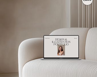 Estetisk CANVA MacBook Mockup, Digitala Produktmockups, MacBook Mockup, Laptop Mockup, Minimalistisk Estetik