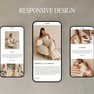Squarespace Template for Photographers, Coaches, Marketing Agencies | Portfolio & Blog Design | Luxury Website Theme