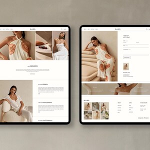 Squarespace Template for Photographers, Coaches, Marketing Agencies | Portfolio & Blog Design | Luxury Website Theme