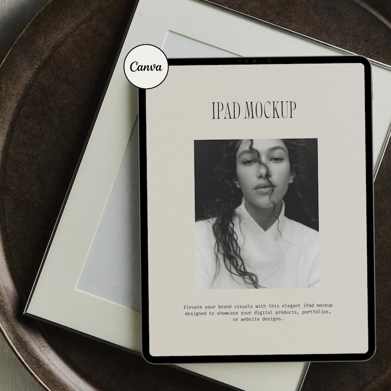 Aesthetic CANVA iPad Mockup, Digital Product Mockups, iPad Mockup, Tablet Mockup, Minimal Aesthetic