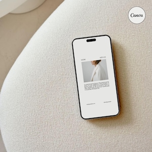 Estetisk CANVA iPhone Mockup, Digitala Produktmockups, iPhone Mockup, Smartphone Mockup, Minimalistisk Estetik