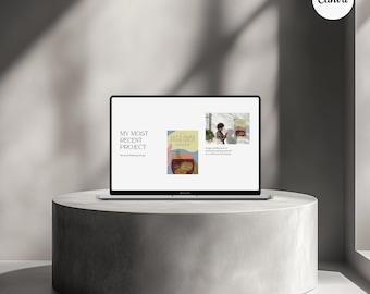 Aesthetic CANVA MacBook Mockup, Digital Product Mockups, MacBook Mockup, Laptop Mockup, Minimal Aesthetic
