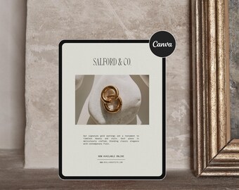 iPad Canva Mockup, Digital Produktdisplay (Digital Nedladdning)