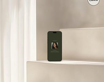 Aesthetic CANVA iPhone Mockup, Digital Product Mockups, iPhone Mockup, Smartphone Mockup, Minimal Aesthetic