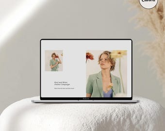 Aesthetic CANVA MacBook Mockup, Digital Product Mockups, MacBook Mockup, Laptop Mockup, Minimal Aesthetic