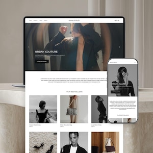 Squarespace Website Template for E-Commerce, Small Business, Boutique Website, Coaches, Marketing Agencies, Blog Template, Luxury Website