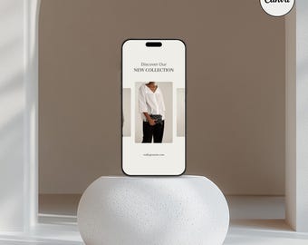 Aesthetic CANVA iPhone Mockup, Digital Product Mockups, iPhone Mockup, Smartphone Mockup, Minimal Aesthetic
