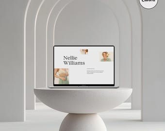 Aesthetic CANVA MacBook Mockup, Digital Product Mockups, MacBook Mockup, Laptop Mockup, Minimal Aesthetic