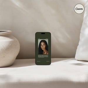Aesthetic CANVA iPhone Mockup, Digital Product Mockups, iPhone Mockup, Smartphone Mockup, Minimal Aesthetic, iPhone 017