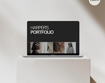 Estetisk CANVA MacBook Mockup, Digitala Produktmockups, MacBook Mockup, Laptop Mockup, Minimalistisk Estetik