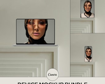 Esthetisch CANVA iPhone-model, digitale productmodellen, iPad-model, tabletmodel, smartphonemodel, minimaal esthetisch