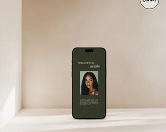 Aesthetic CANVA iPhone Mockup, Digital Product Mockups, iPhone Mockup, Smartphone Mockup, Minimal Aesthetic
