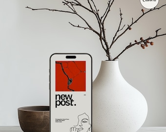 Aesthetic CANVA iPhone Mockup, Digital Product Mockups, iPhone Mockup, Smartphone Mockup, Minimal Aesthetic
