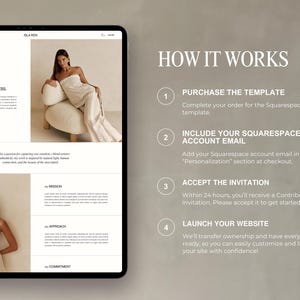 Squarespace Template for Photographers, Coaches, Marketing Agencies | Portfolio & Blog Design | Luxury Website Theme