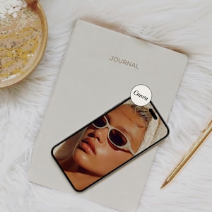 Aesthetic CANVA iPhone Mockup, Digital Product Mockups, iPhone Mockup, Smartphone Mockup, Minimal Aesthetic, iPhone 023