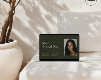 Aesthetic CANVA MacBook Mockup, Digital Product Mockups, MacBook Mockup, Laptop Mockup, Minimal Aesthetic
