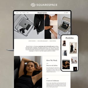 Squarespace Website Template: Brand Atelier for Marketing Agencies
