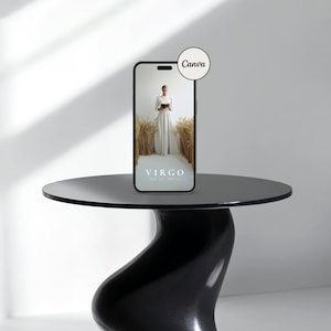Aesthetic CANVA iPhone Mockup, Digital Product Mockups, iPhone Mockup, Smartphone Mockup, Minimal Aesthetic, iPhone 027