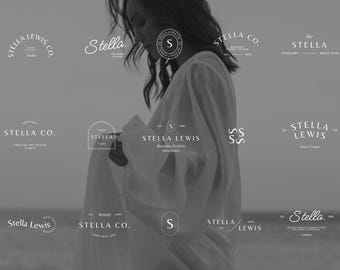 Minimalist Logo Templates Canva: 35 Modern Branding Logos (Digital Download)