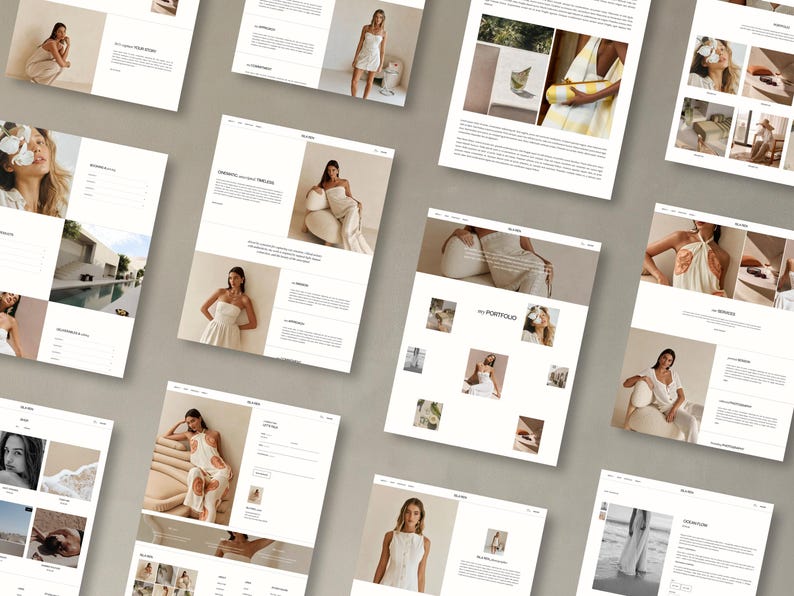 Squarespace Template for Photographers, Coaches, Marketing Agencies | Portfolio & Blog Design | Luxury Website Theme