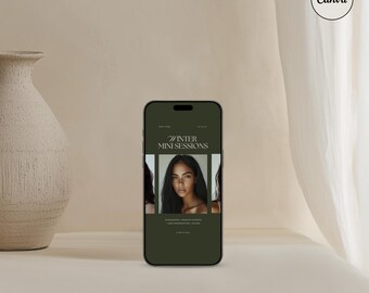 Aesthetic CANVA iPhone Mockup, Digital Product Mockups, iPhone Mockup, Smartphone Mockup, Minimal Aesthetic
