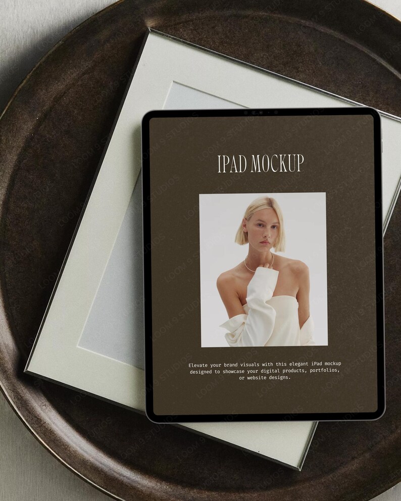 Aesthetic CANVA iPad Mockup, Digital Product Mockups, iPad Mockup, Tablet Mockup, Minimal Aesthetic
