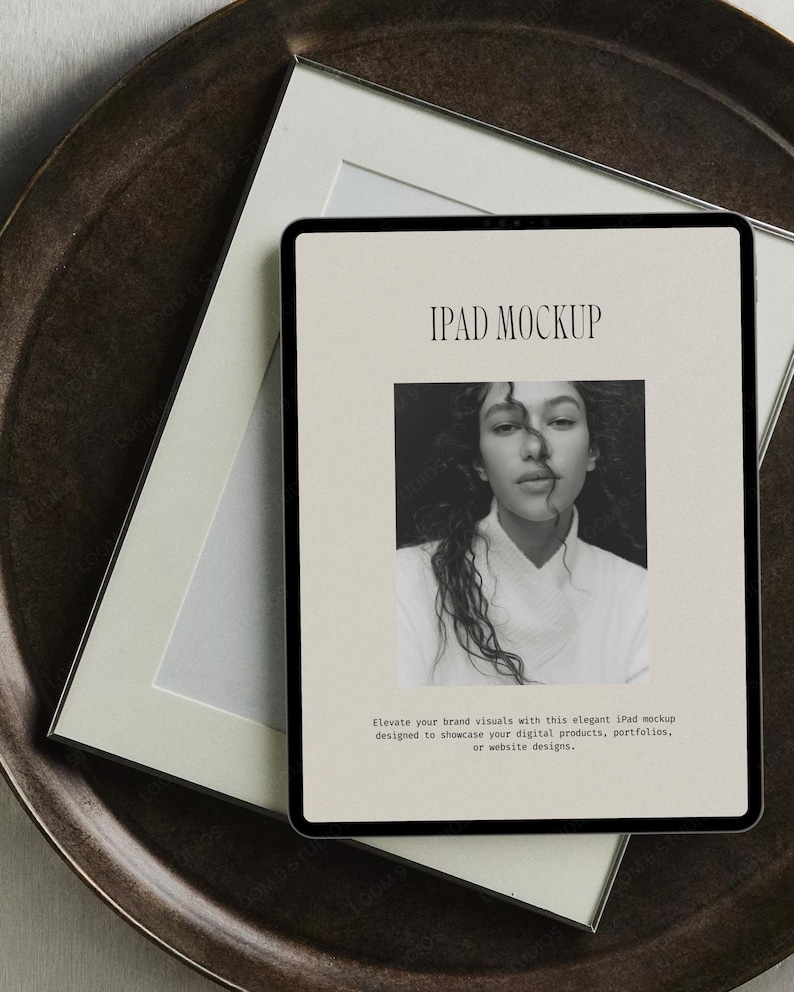 Aesthetic CANVA iPad Mockup, Digital Product Mockups, iPad Mockup, Tablet Mockup, Minimal Aesthetic