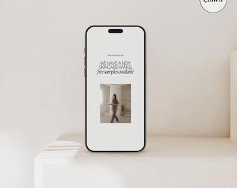 Aesthetic CANVA iPhone Mockup, Digital Product Mockups, iPhone Mockup, Smartphone Mockup, Minimal Aesthetic