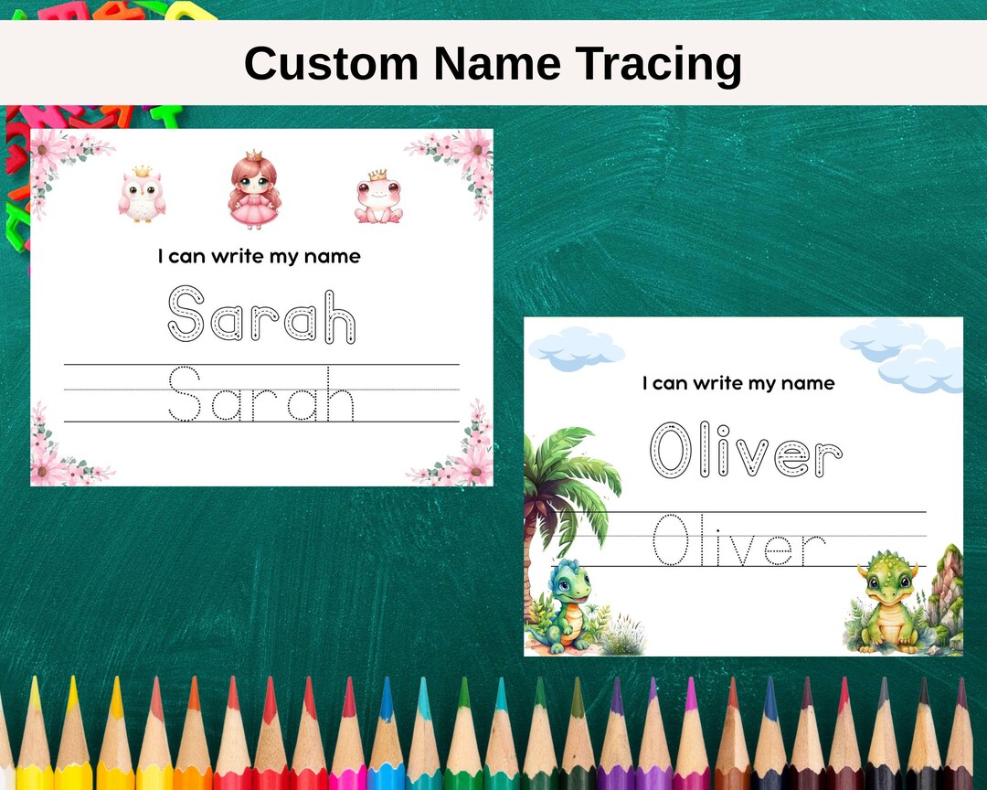 Custom Name Tracing Worksheet : Printable Handwriting Practice Sheet ...
