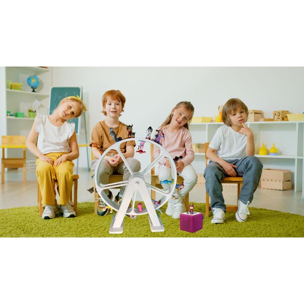 Riesenrad für Tonie-Figuren – Tonie Regal, 3D gedruckt, personalisierbar, Kinderzimmer-Dekoration, Platz für bis zu 110 Tonie-Figuren