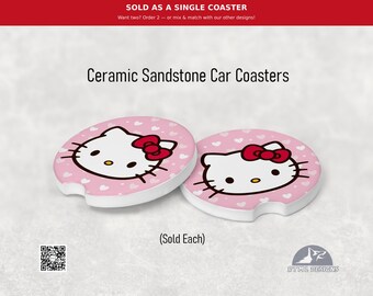 Hello Kitty #1 - Ceramic Car Coaster (Single Pack)