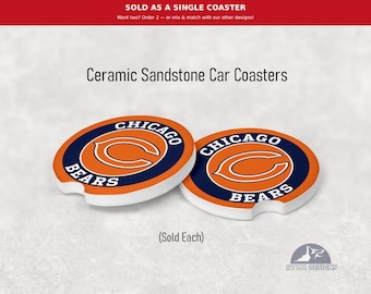 Chicago Bears - Ceramic Car Coaster (Single Pack)