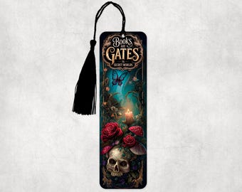 Metal Bookmark - Gothic - Books are Gates #1
